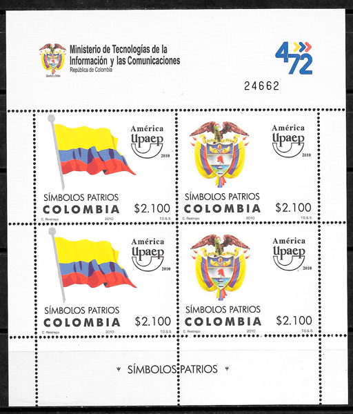 sellos upaep Colombia 2010