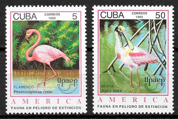 coleccion sellos upaep Cuba 1993