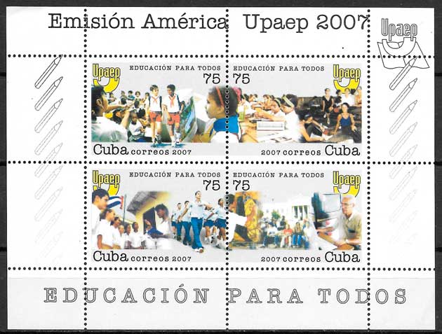 sellos upaep Cuba 2007