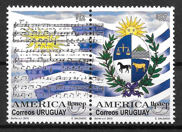 sellos UPAEP Uruguay 2010