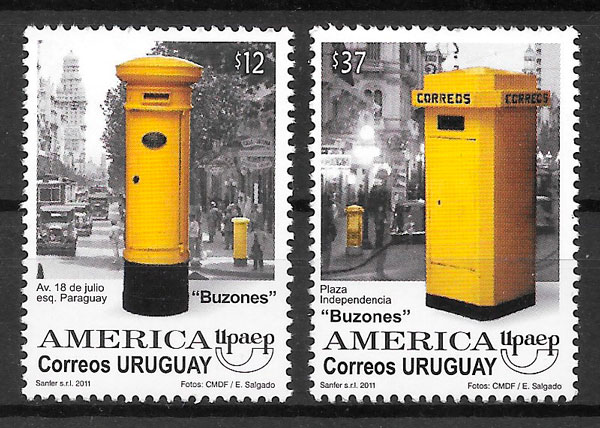 sellos UPAEP Uruguay 2011