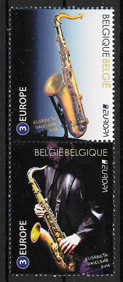 sellos Europa Belgica 2014