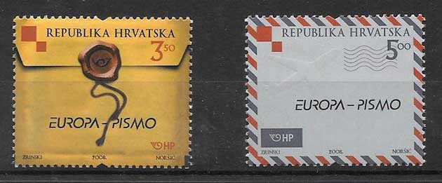 sellos Europa Croacia 2008