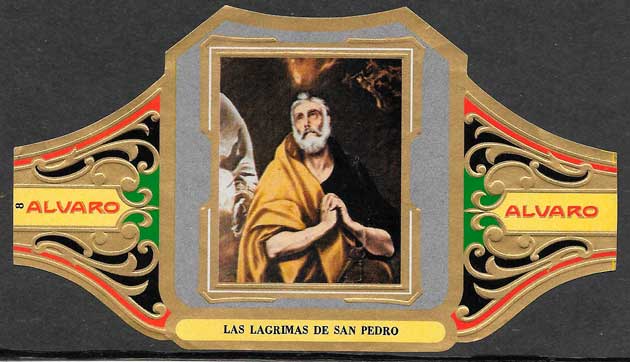 vitolas de la marca Alvaro, pinturas del Greco