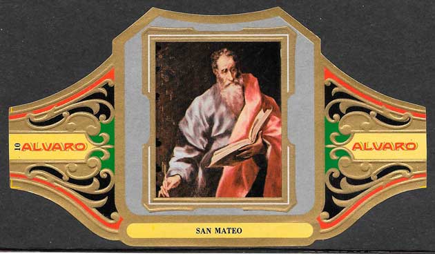 vitolas de la marca Alvaro, pinturas del Greco